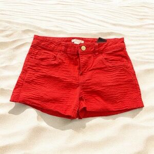 H&M Red Jean Shorts